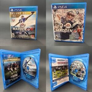 Madden 16 Deluxe & Madden 17 Franchise Edition PS4 Clean!